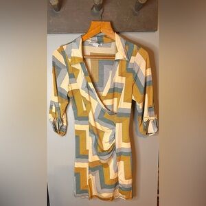 Colori ruched tunic/short dress 90s